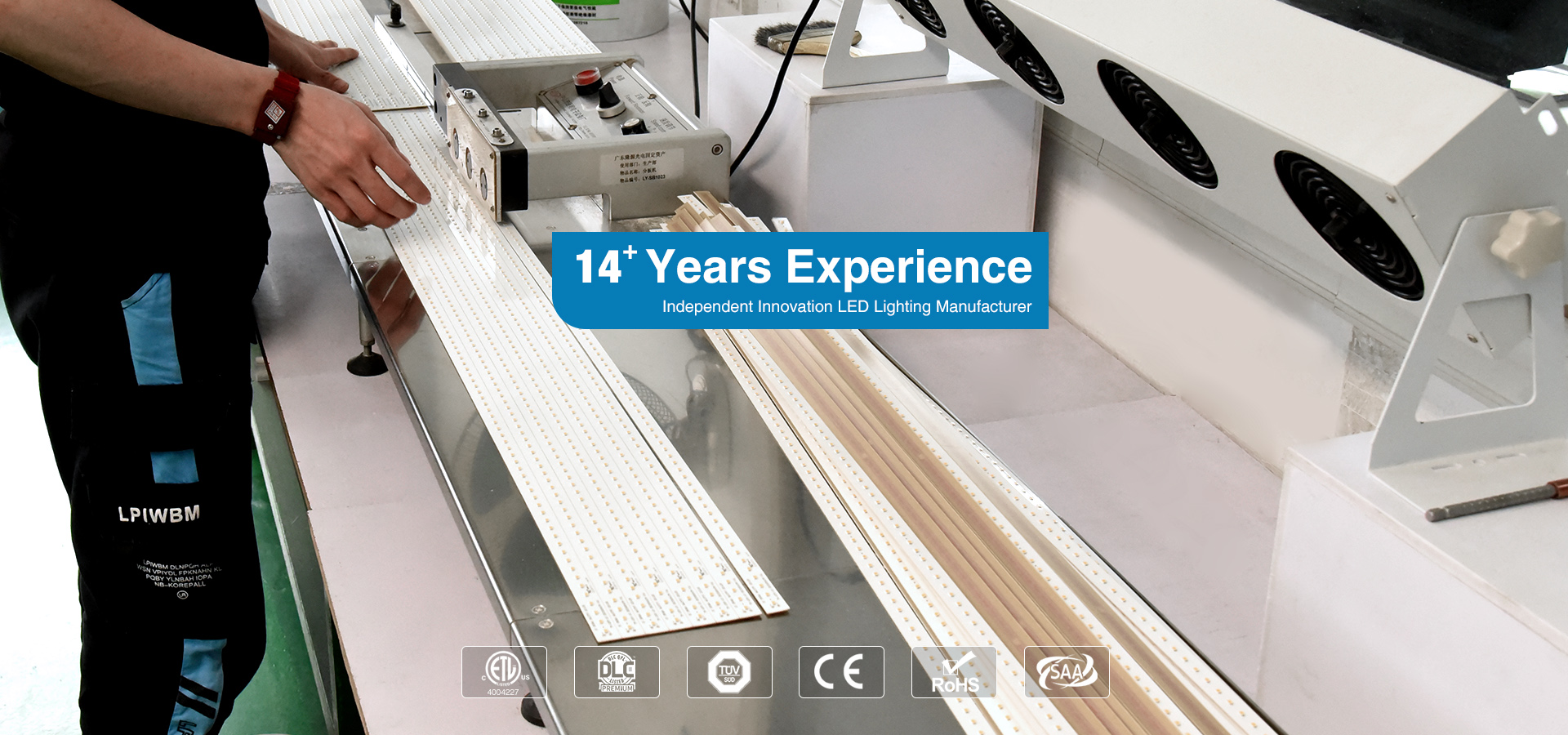 14+ Years Experience LED Lighting Manufacturer