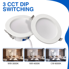 Led Down Light - 3CCT DIP swithable dimmable for residential or commercial applications
