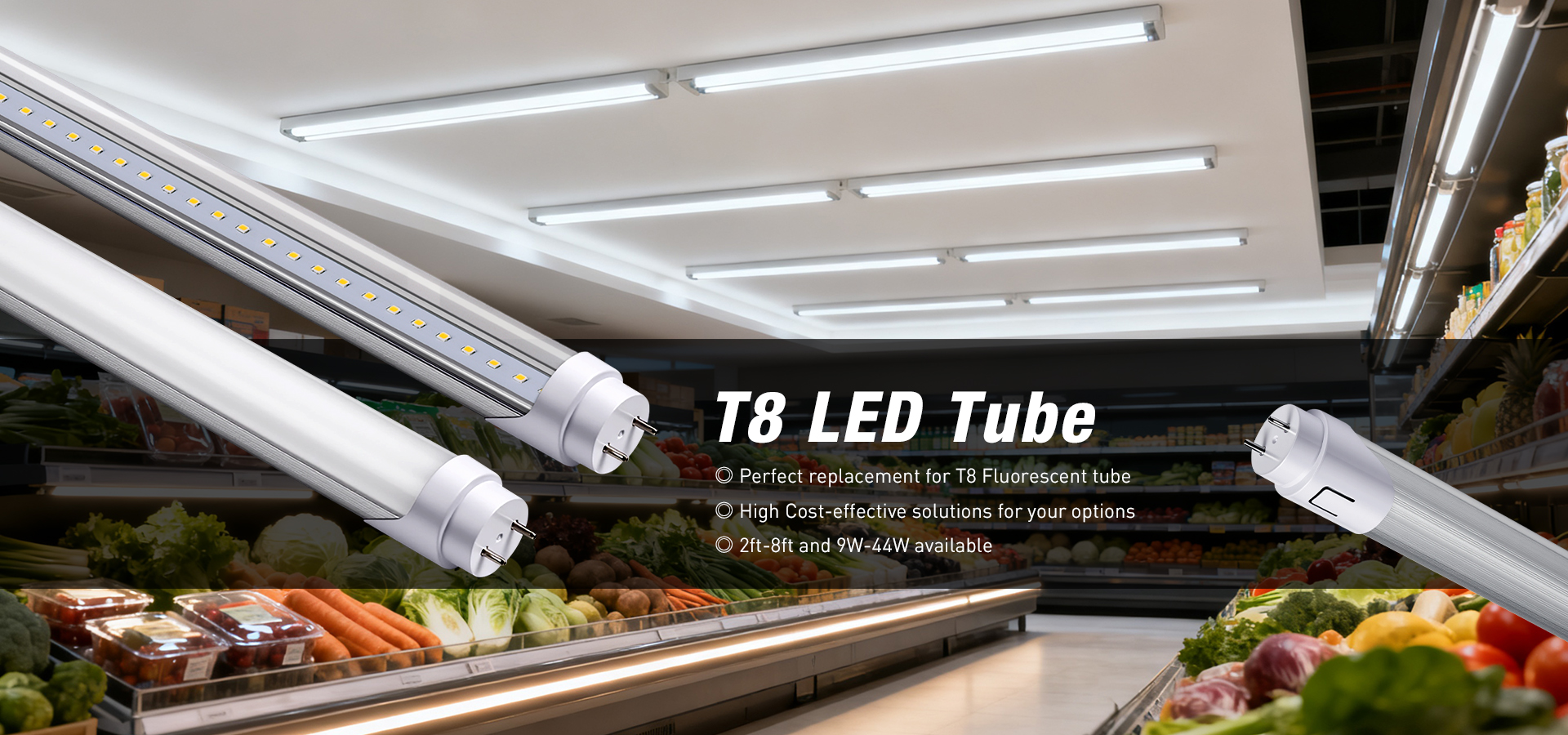 Perfect replacement for T8 Fluorescent tube