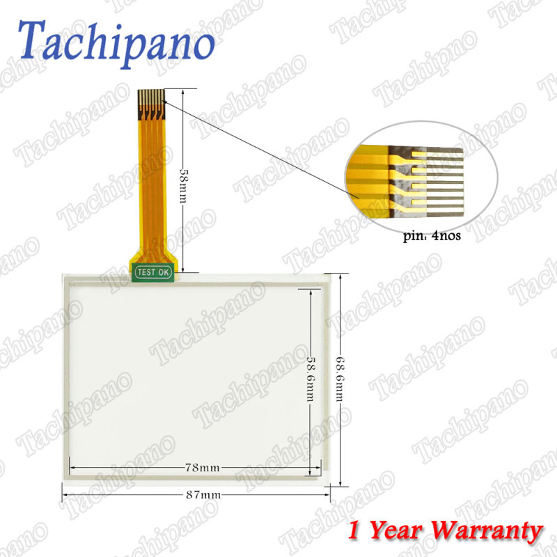 Touch Screen Panel for AGP3200-A1-D24 AGP3200-T1-D24 AGP3200-T1-D24-M + Protective Film Overlay