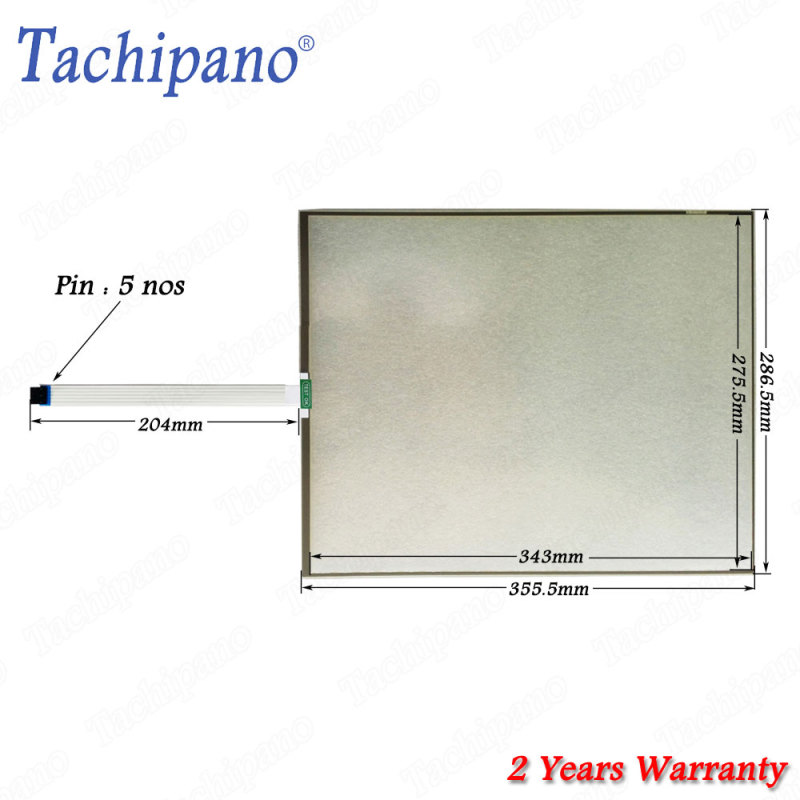 Touch screen panel glass for 5WR1702A5 17inch glass panel