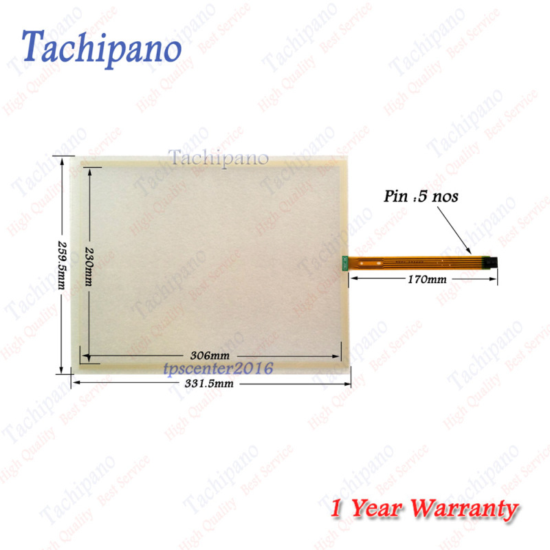 Touch screen panel glass for IC754VSF15CTD-FG（ES1522R)
