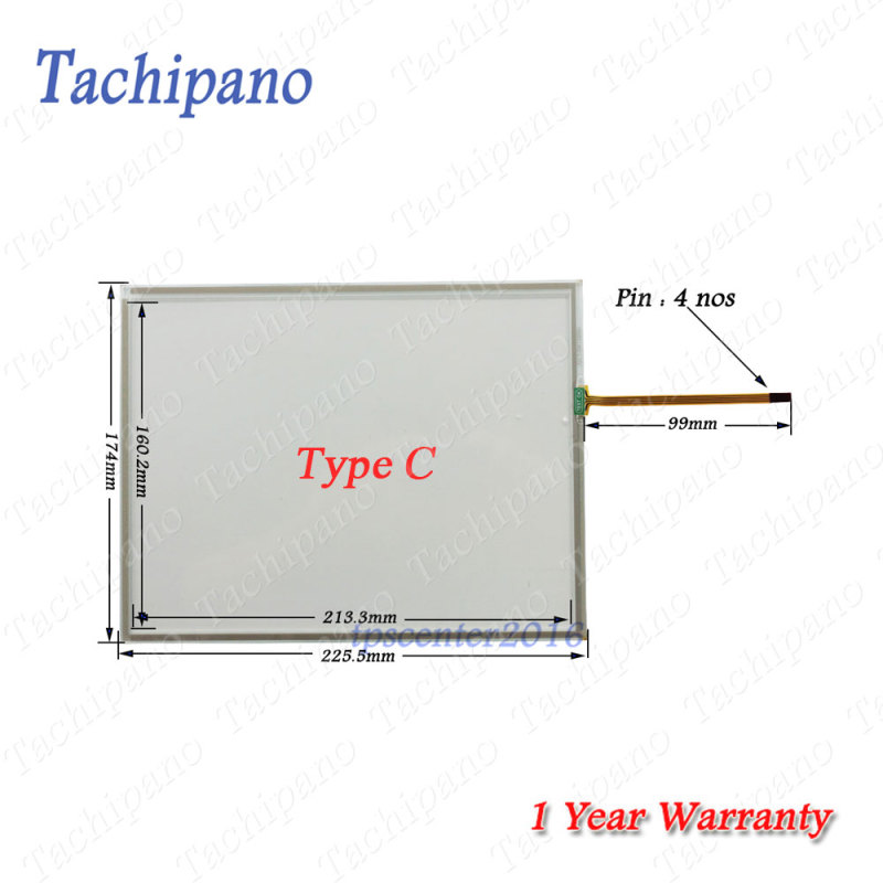 Touch screen panel glass for ATO057-03M-04