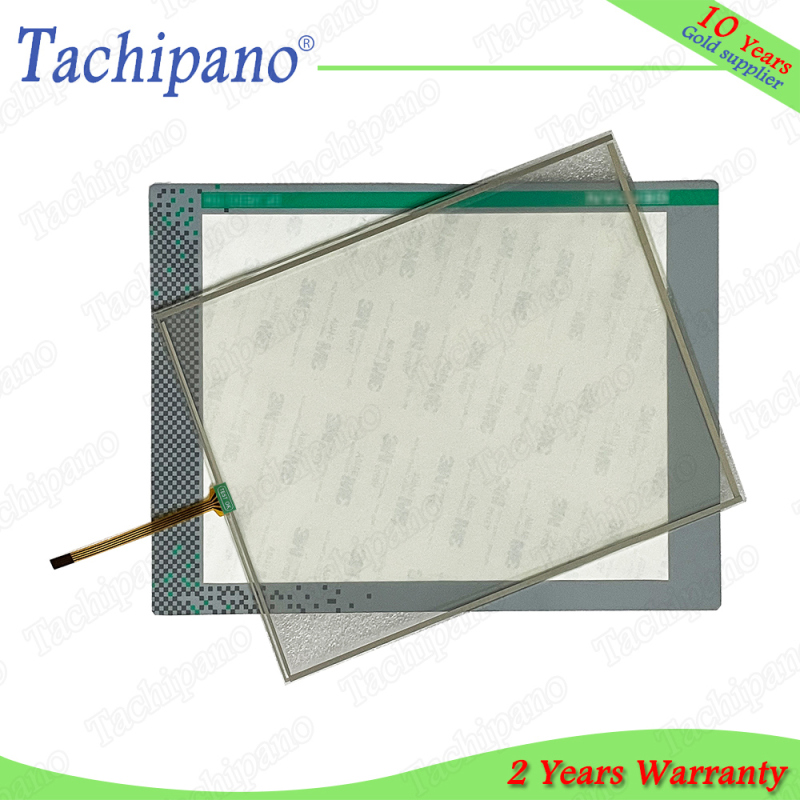 Touch screen panel glass for GEFRAN GF-VEDOML-104CT-VW0-00-00-G F045413 with Protective film overlay