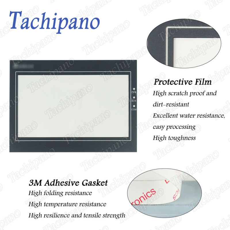 Touch screen panel glass for Samkoon KDT-2502 7 inch with Protective film overlay