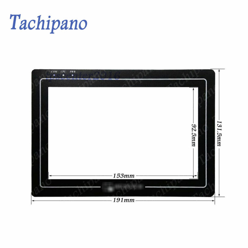 Touch screen panel glass for Weinview MT6070iH MT6070iH2WV MT6070iH3W with Protective film overlay