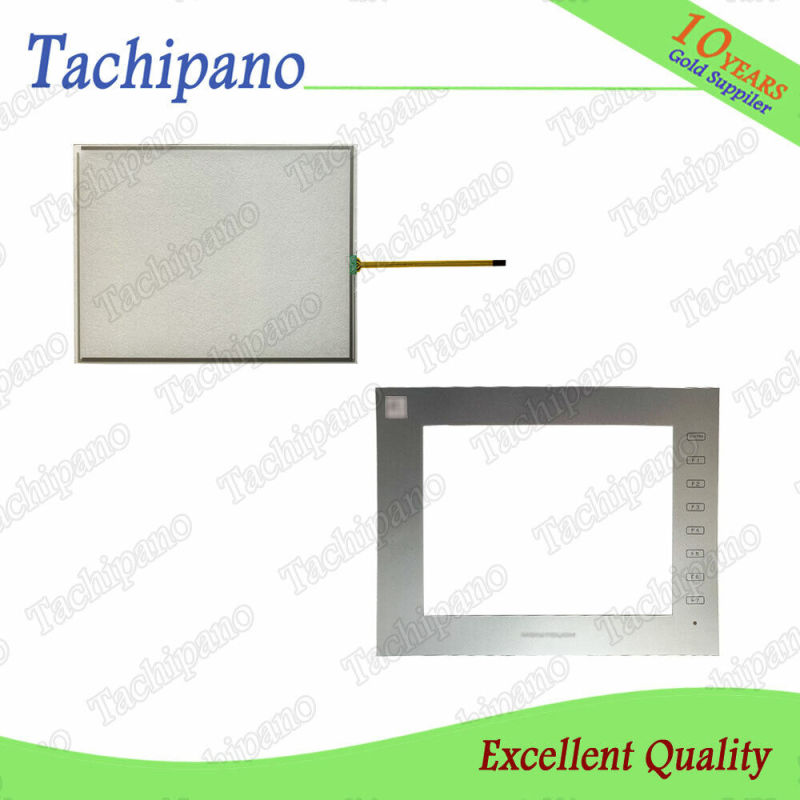 Touch screen panel glass for MONITOUCH V9100IC V9100ICD V9100IS V9100ISD with Protective film overlay