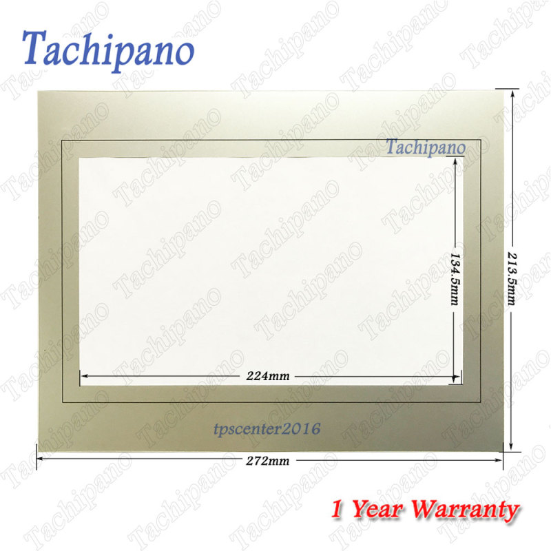 Touch screen panel glass for Fuji Monitouch TS1100I-119 TS1100I with Protective film overlay