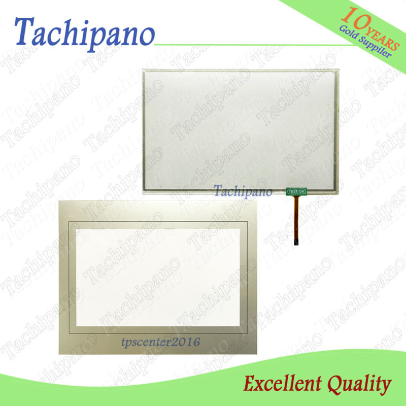 Touch screen panel glass for Fuji Monitouch TS1101i TS1100Li with Protective film overlay