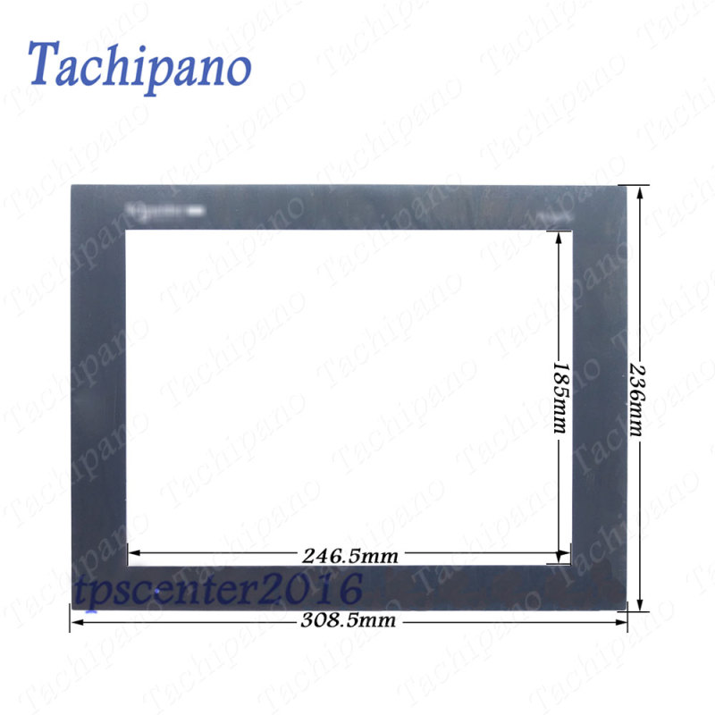 Touch screen panel glass for Schneider HMIGTO6310 with Protective film overlay