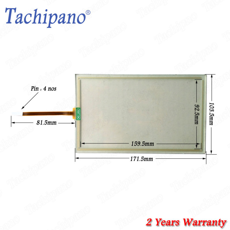 Touch screen panel glass for AMT10735 AMT 10735 91-10735-000 1071.0154