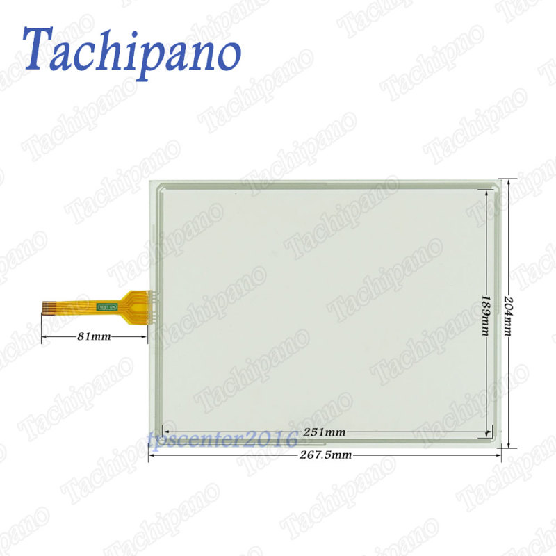 Touch screen panel glass for SCHURTER 1071.0046