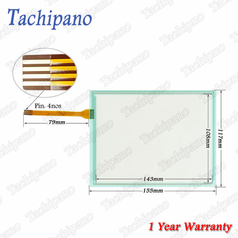 Touch screen panel glass for KEBA KeTop C50 W72811 15550280