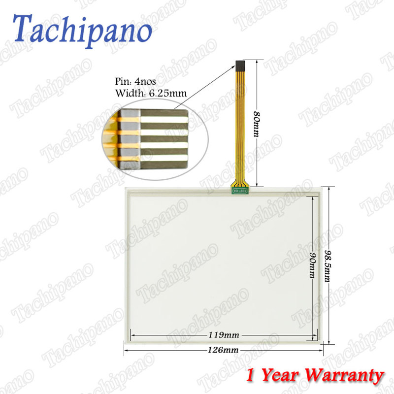 Touch screen panel glass for Yaskawa Electric Corporation JZRCR-YPP13-1 DX200 Teach Pendant