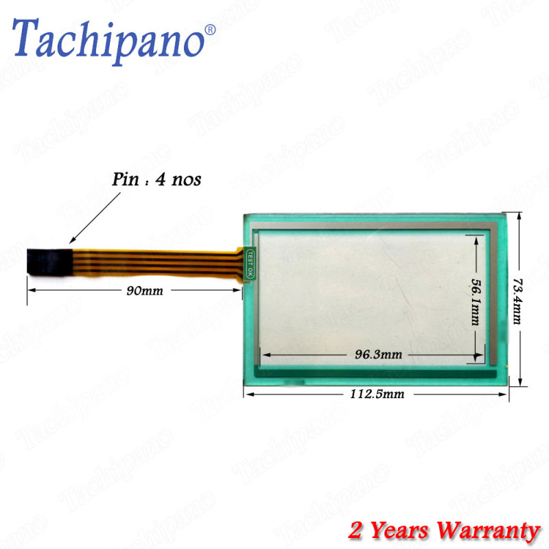 Touch screen panel glass for ESA VT155W00000 VT155W with Protective film overlay