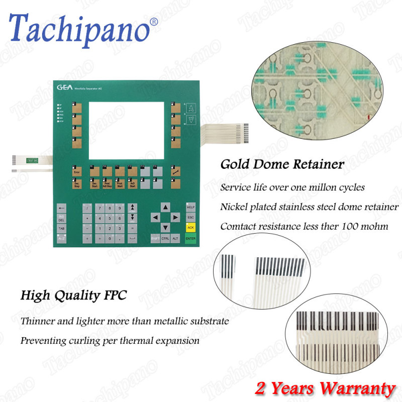 Front Plastic cover for 6AG1635-2SB01-4AC0 6AG1 635-2SB01-4AC0 Siemens SIPLUS C7-635 GEA with Membrane keypad