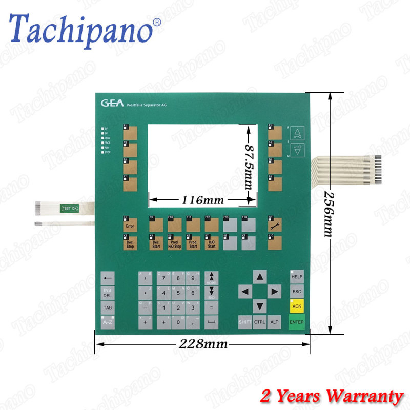 Front Plastic cover for 6AG1635-2SB01-4AC0 6AG1 635-2SB01-4AC0 Siemens SIPLUS C7-635 GEA with Membrane keypad