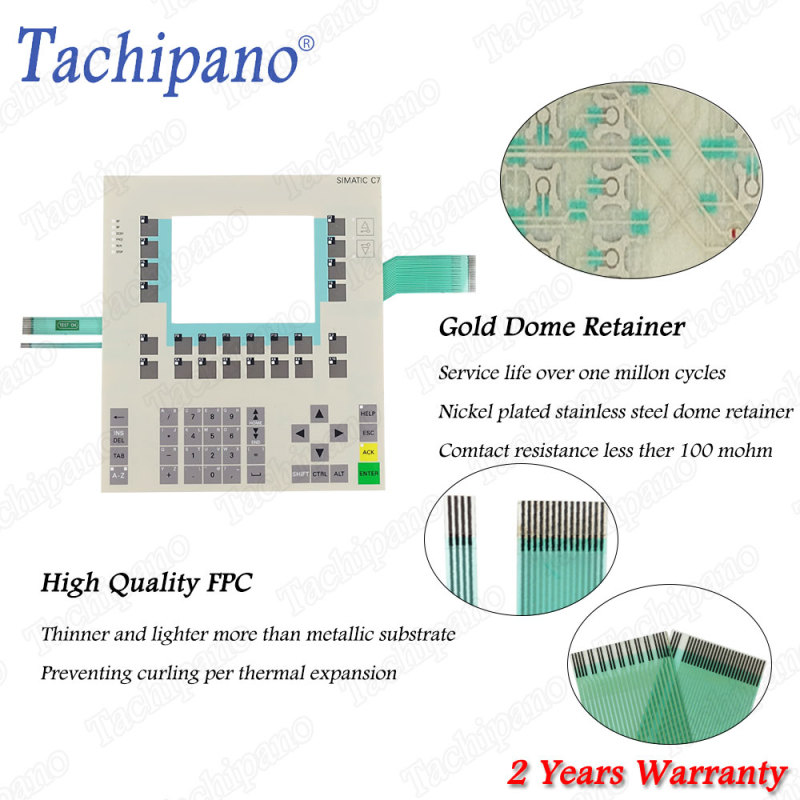 Front Plastic cover for 6ES7635-2EC00-0AE3 6ES7 635-2EC00-0AE3 Siemens SIMATIC C7-635 with Membrane keypad