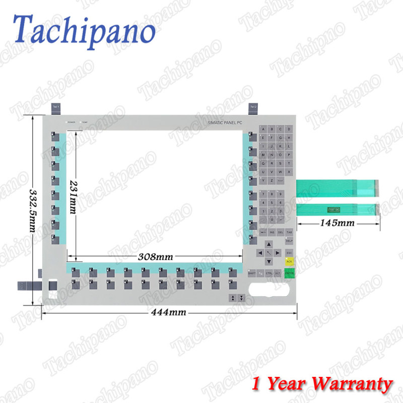 Membrane switch for 6AV7725-1BC10-0AC0 6AV7 725-1BC10-0AC0 Panel PC 670 15" Keypad Keyboard