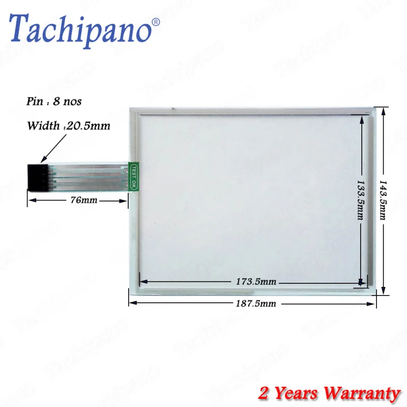 Touch screen panel glass for B&R 4MP281.0843-K04 4MP281.0843-K04