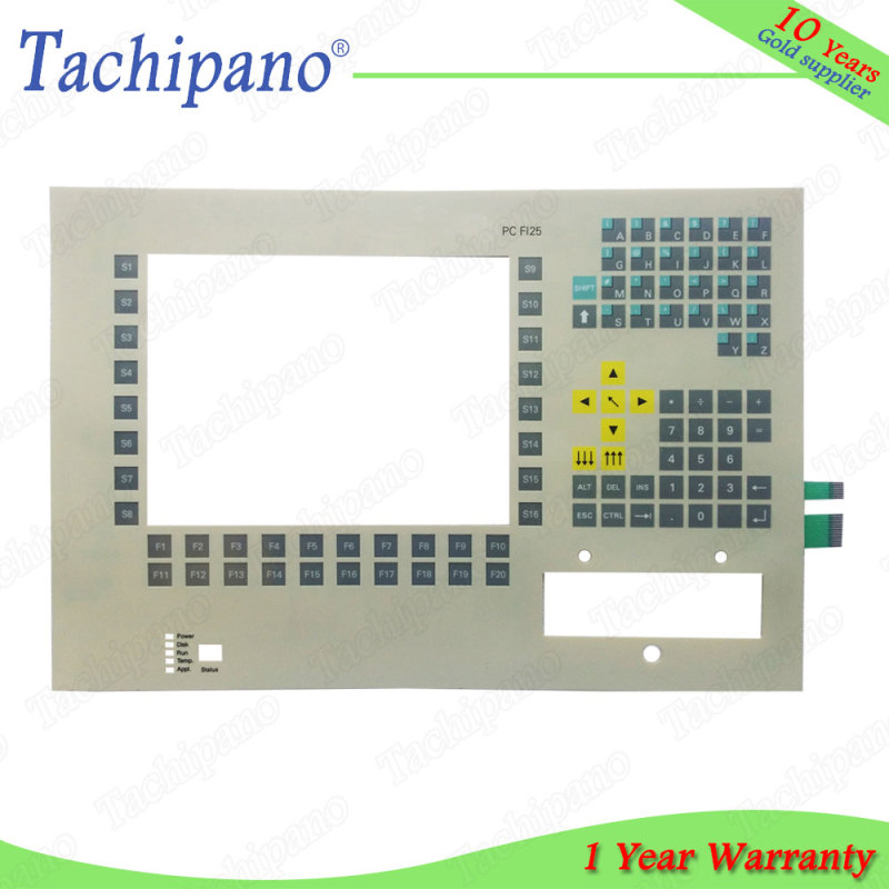 Membrane keypad switch for 6ES7642-2AB00 6ES7 642-2AB00 Siemens SIMATIC PC FI25