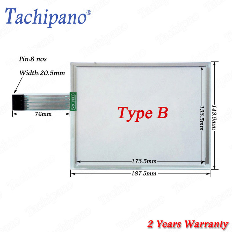 Touch screen panel glass for B&R Mobile Panel MP181 4MP181.0843-03 4MP181-0843-03