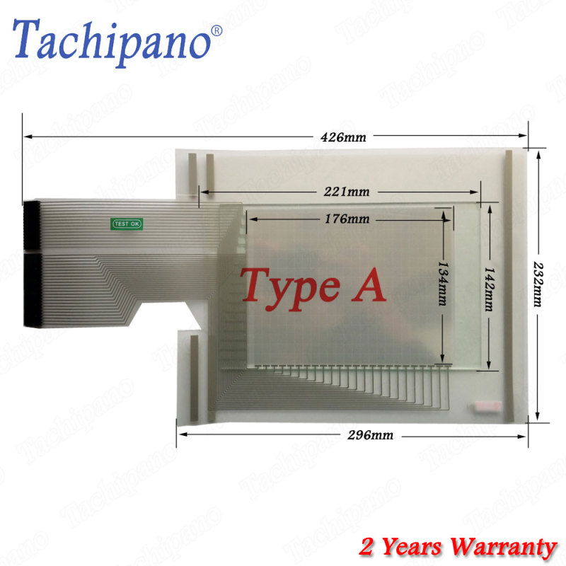 Touch screen for AB 2711-T9A1 2711-T9A1L1 PanelView Standard 900 Monochrome with protective film