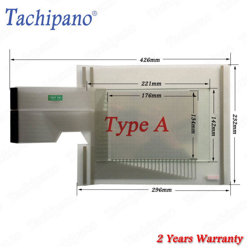 Touch screen for AB 2711-T9A8 2711-T9A8L1 PanelView Standard 900 Monochrome with protective film