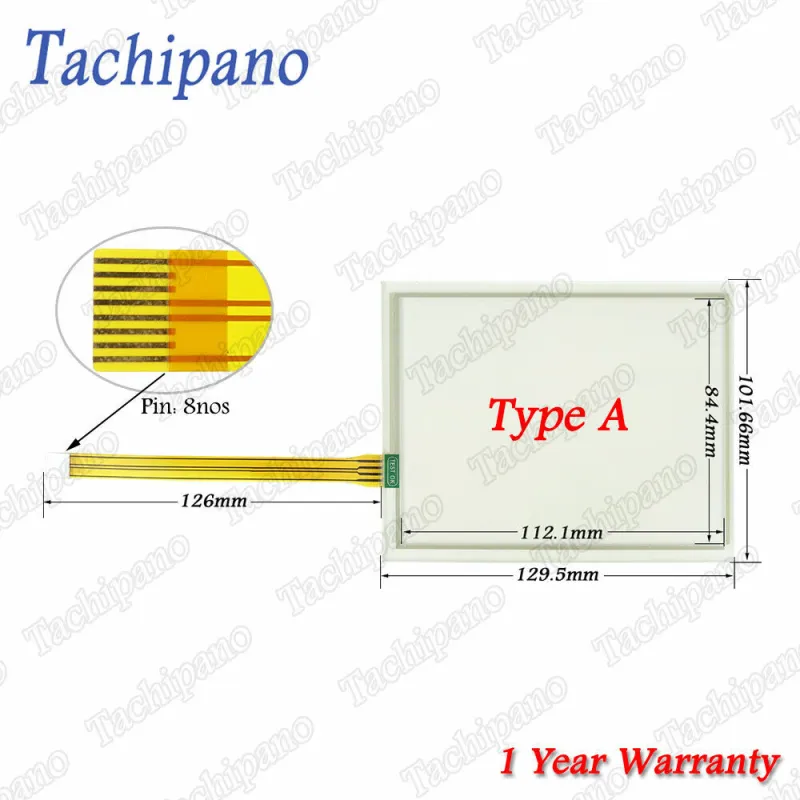 Touch Screen Panel Glass Digitizer for AMT10675 PN-135551 AMT 10675 PanelView Plus 600+Front and Back Case Housing Shell+Gasket