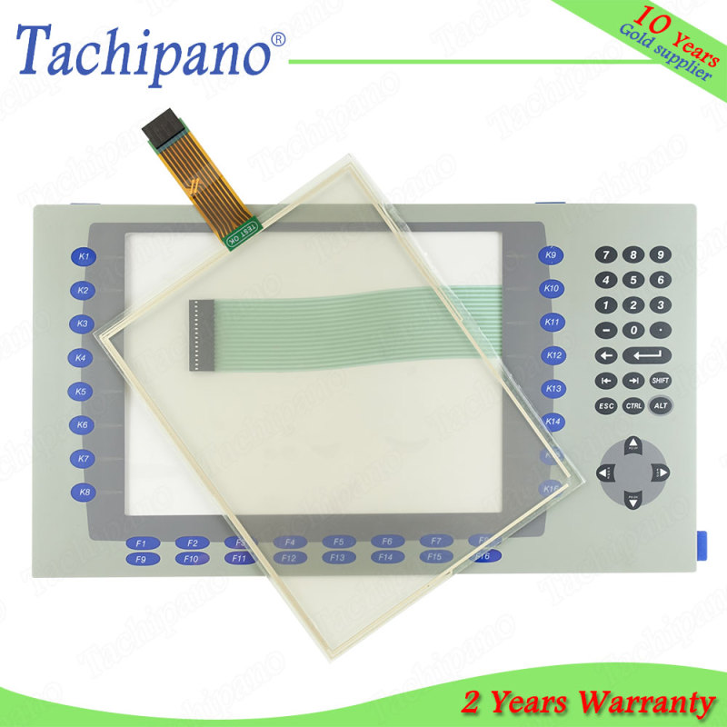 Touch screen panel glass for AB 2711P-B10C15A1 2711P-B10C15A2 PanelView Plus CE1000 with Membrane keypad switch keyboard