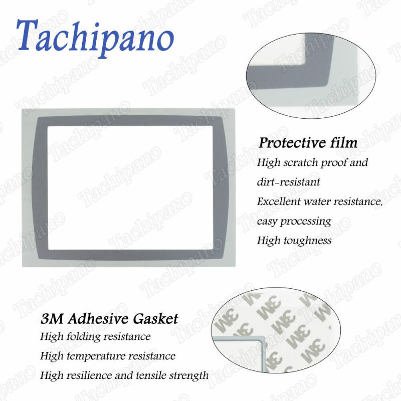 Touch screen panel glass for AB 2711P-T15C15A1 2711P-T15C15A2 PanelView Plus 1500 with Protective film overlay