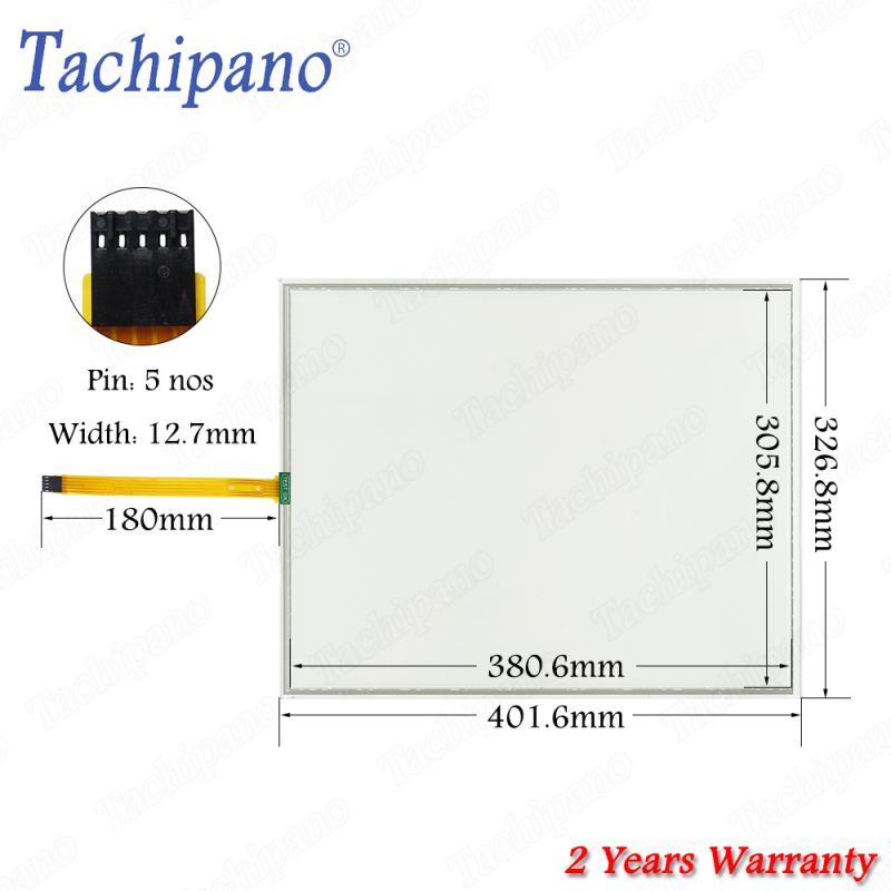 Touch screen panel glass for 6AV7824-0A..0-.A.0 PANEL PC 19" with Front overlay 6AV7 824-0A..0-.A.0