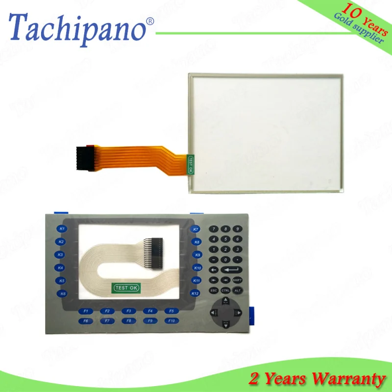 Touch screen panel glass for AB 2711P-B7C15A1 2711P-B7C15A2 PanelView Plus CE 700 with Membrane keypad switch keyboard