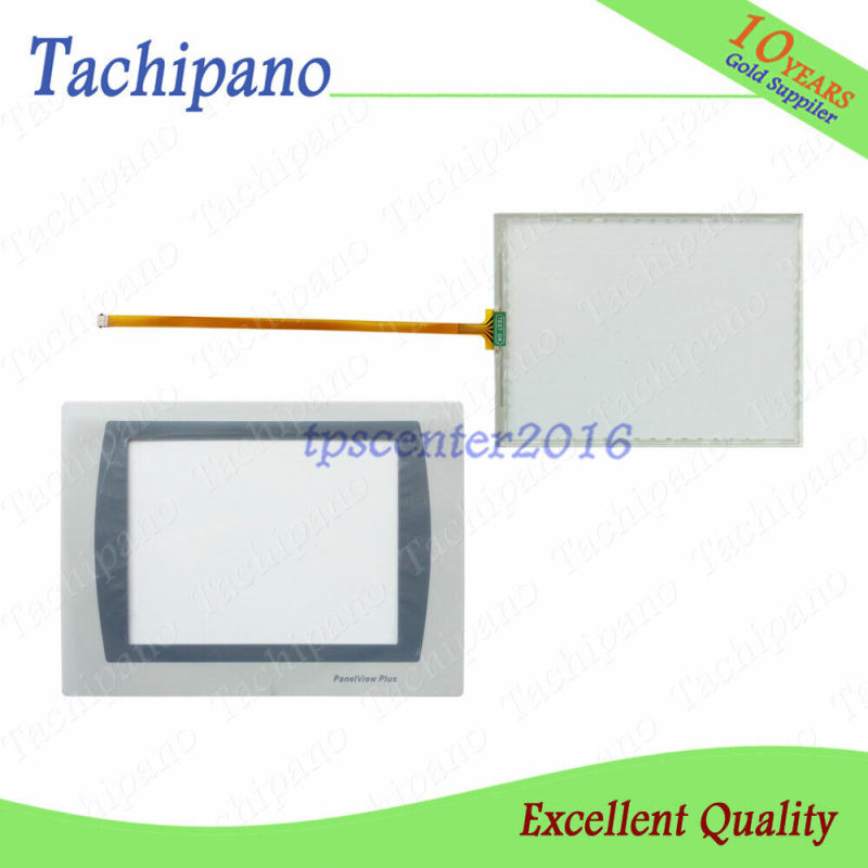 Touch scree panel glass for AB 2711P-T7C22A9P-B with Protective film overlay