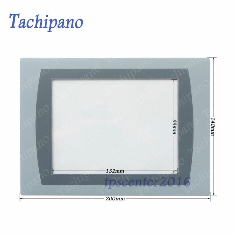 Touch screen panel glass for AB 2711P-T7C22D8S 4pin with Protective film overlay