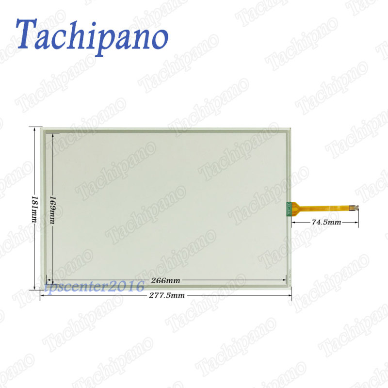 Touch screen panel glass for AB 2711P-T12W21D8S with Protective film overlay