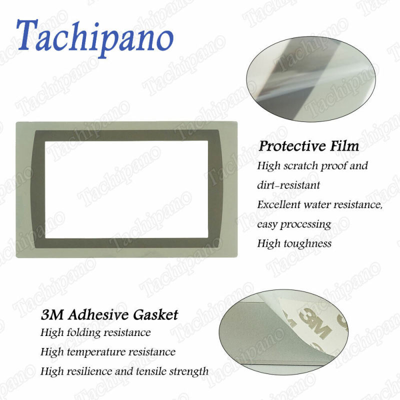 Touch screen panel glass for AB 2711P-T9W21D8S 4pin panelview plus 7 with Protective film overlay