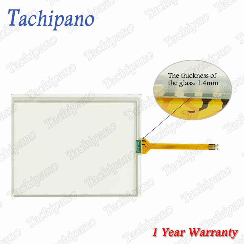 Touch screen panel glass for AB 2711P-T6C21D8S-B with Protective film overlay