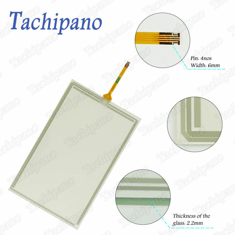 Touch screen panel glass for AB 2711P-T9W21D8S 4pin panelview plus 7 with Protective film overlay