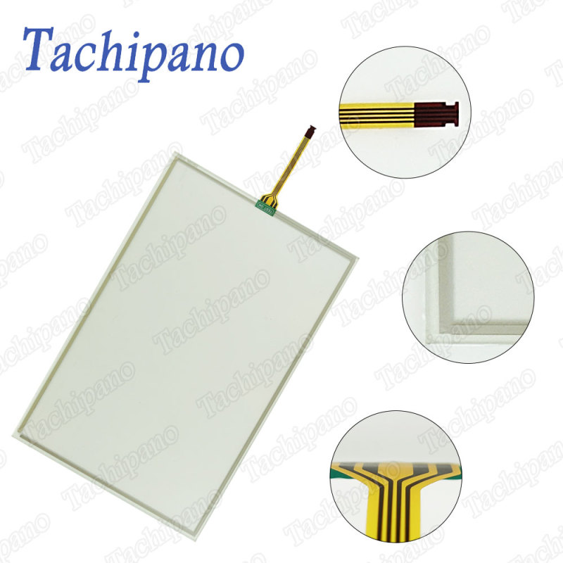 Touch screen panel glass for AB 2711P-T12W21D8S with Protective film overlay