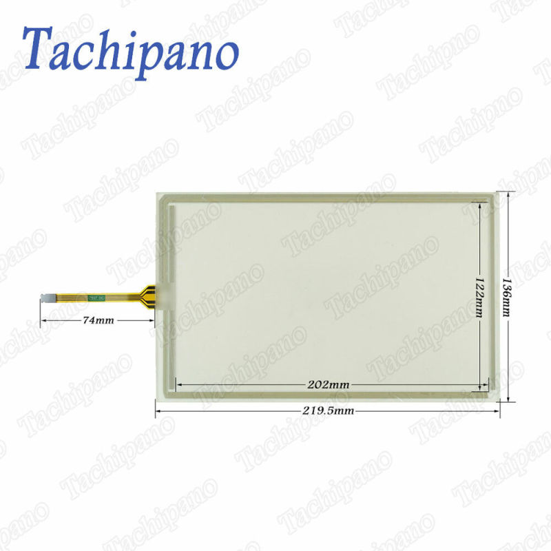 Touch screen panel glass for AB 2711P-T9W21D8S 4pin panelview plus 7 with Protective film overlay