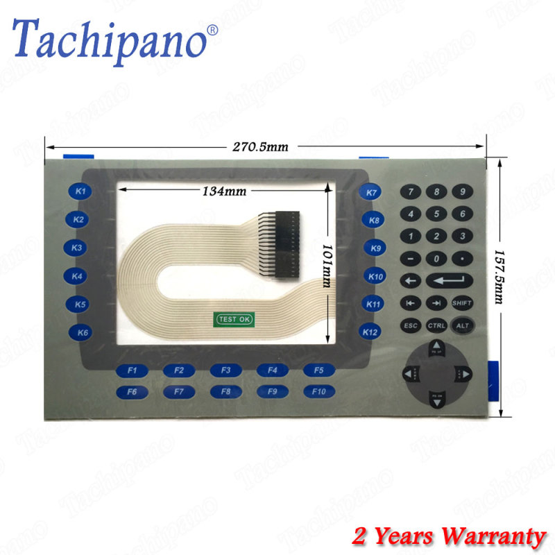 Touch screen panel glass for AB 2711P-B7C15A1 2711P-B7C15A2 PanelView Plus CE 700 with Membrane keypad switch keyboard