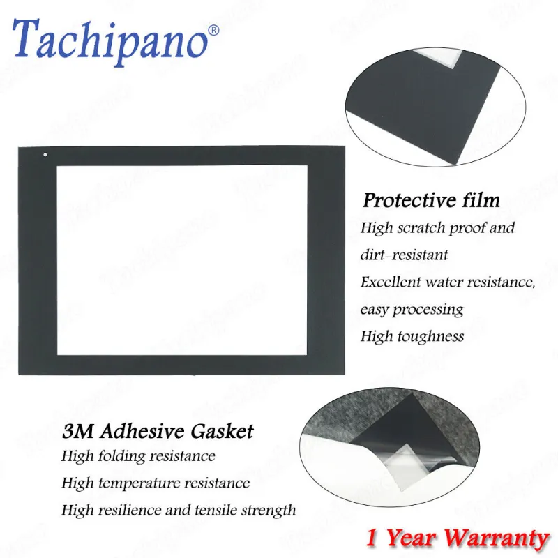 Touch screen panel glass for 2711R-T10T with Protective film overlay