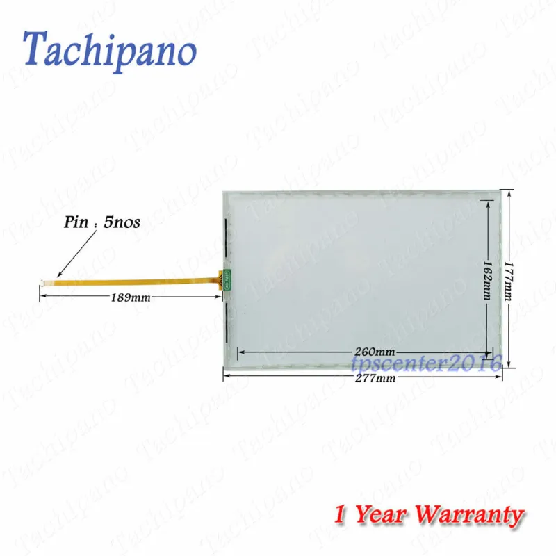 Touch screen panel glass for AB 2711P-T12W22D9P 2711P-T12W22D9P-B 2711P-T12W22D9P B SER B with Protective film overlay