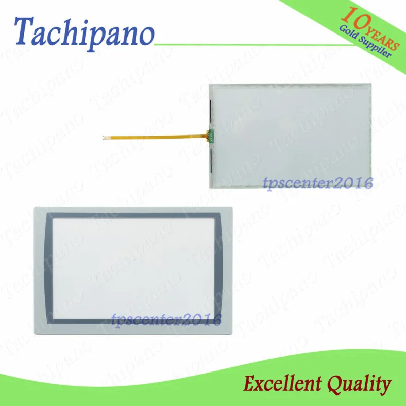 Touch screen panel glass for AB 2711P-T12W22D9P 2711P-T12W22D9P-B 2711P-T12W22D9P B SER B with Protective film overlay