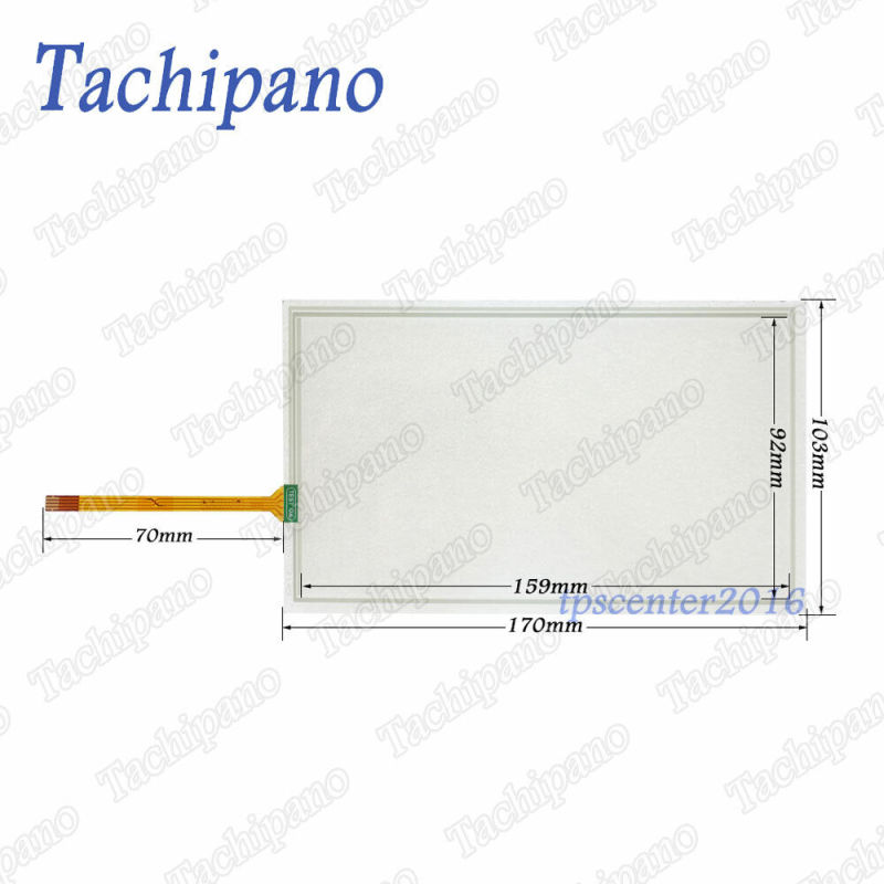 Touch screen panel glass for 2711R-T7T SER A PanelView 800 with Protective film overlay