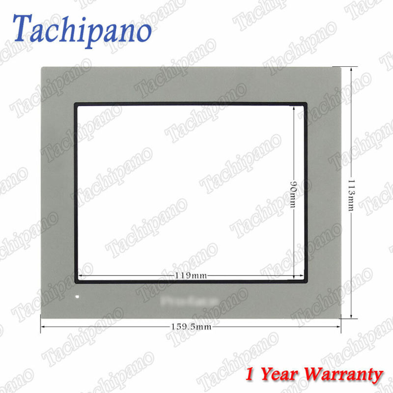 Touch screen panel glass for Pro-face AST3301-B1-D24 AST3301-S1-D24 with Protective film overlay