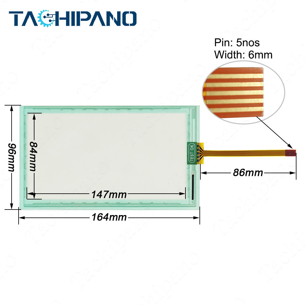 Touch screen panel glass for Stryker Core 5400-50 Powered Instrument Replacement