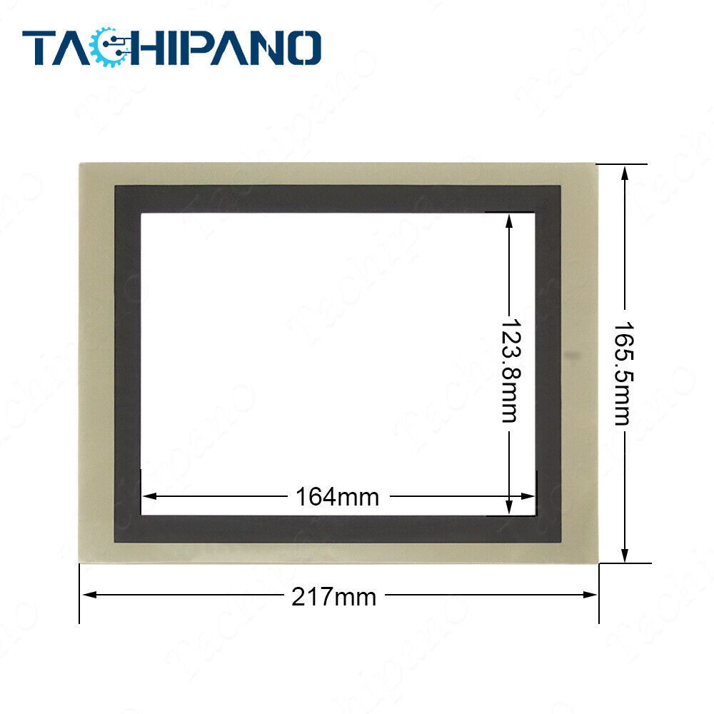 Plastic case cover for Omron NS8-TV11B-V1 NS8TV11BV1 with Protective film+Touch screen panel glass