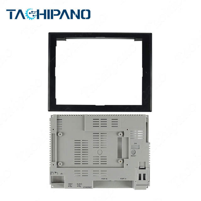 Plastic case cover for Omron NS8-TV11B-V1 NS8TV11BV1 with Protective film+Touch screen panel glass